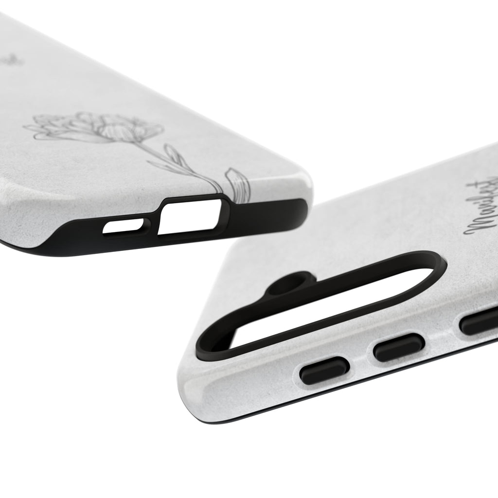 Manifest Flower Phone Case — Minimalist Protective iPhone Cover