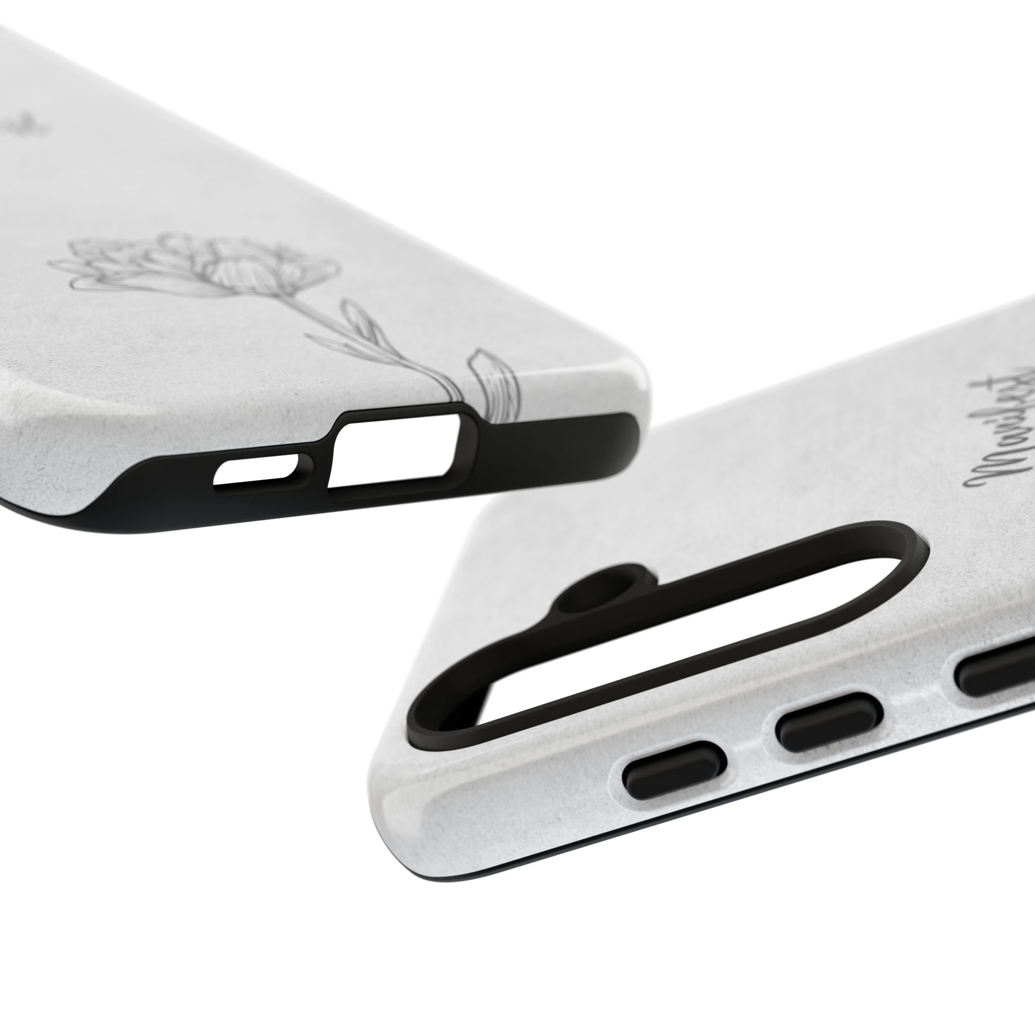Manifest Flower Phone Case — Minimalist Protective iPhone Cover