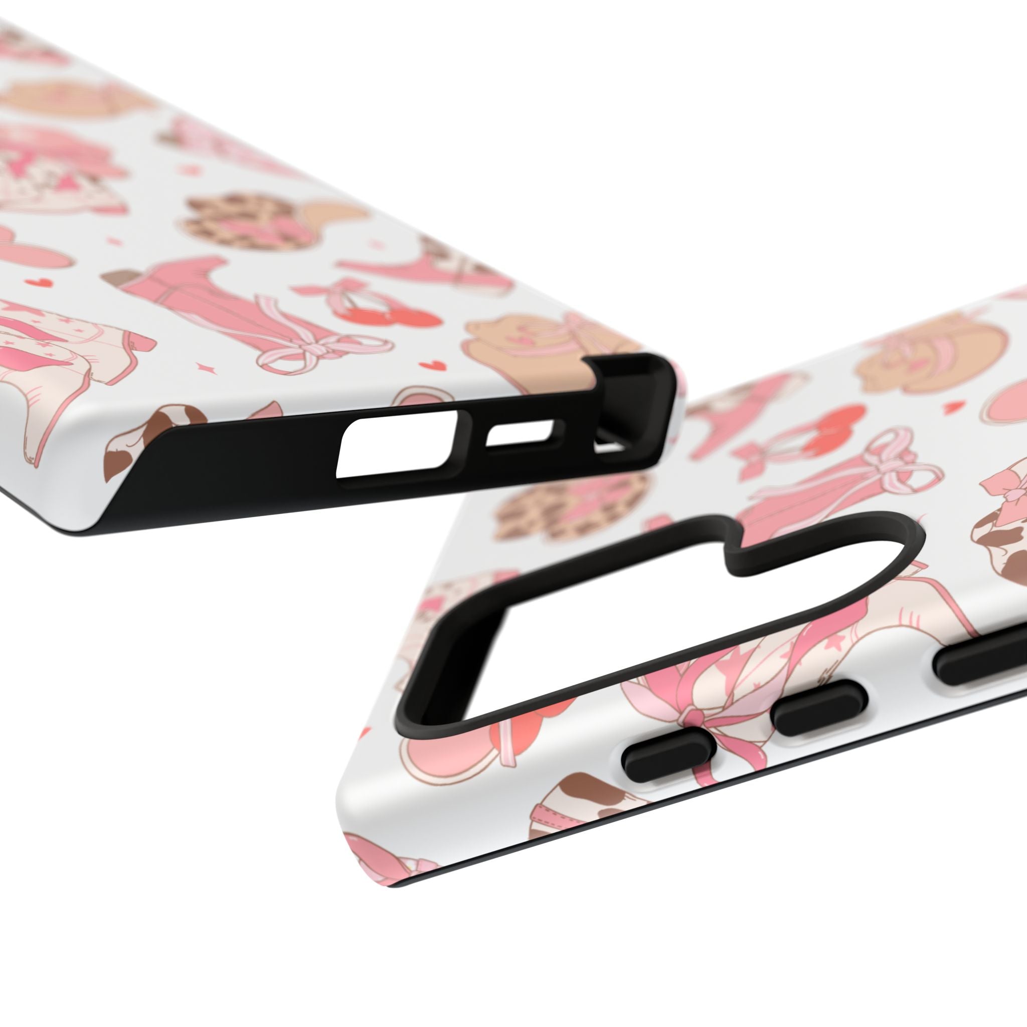 Cowgirl Boots Pink Phone Case — Cute Western Pattern Tough Phone Case