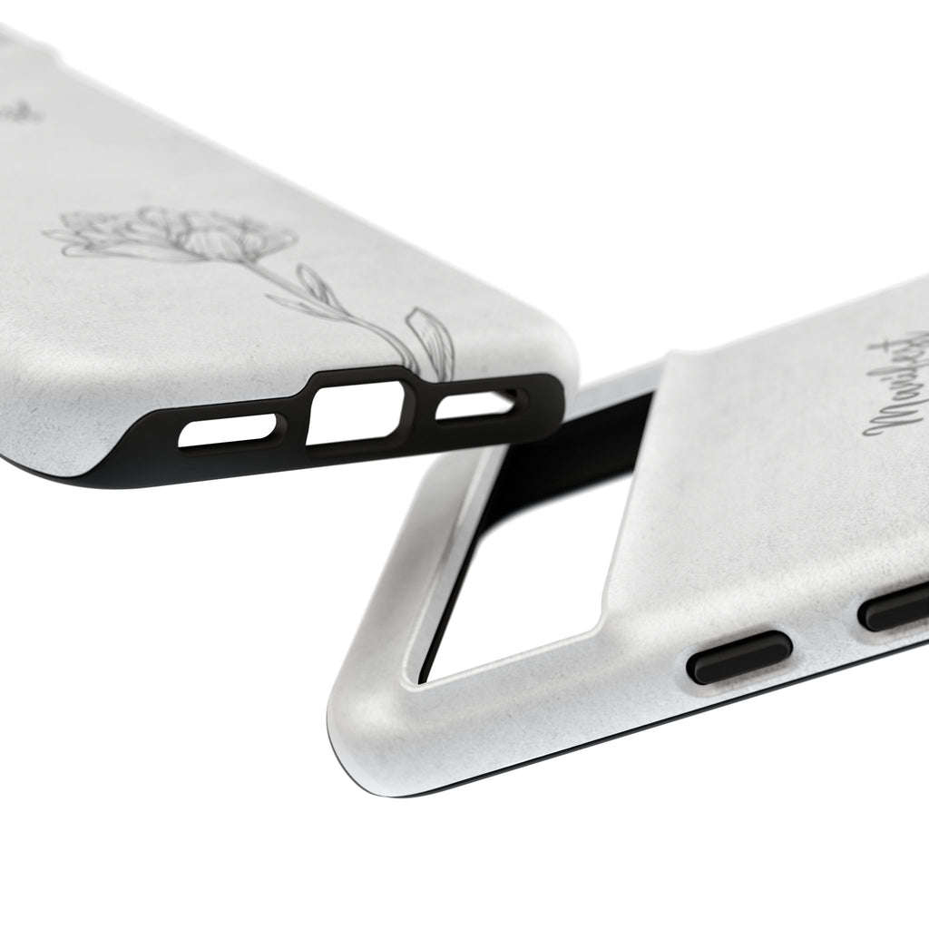 Manifest Flower Phone Case — Minimalist Protective iPhone Cover