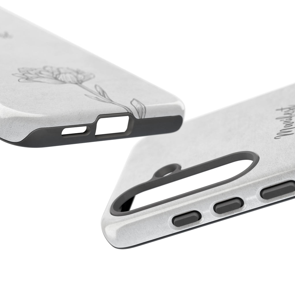 Manifest Flower Phone Case — Minimalist Protective iPhone Cover