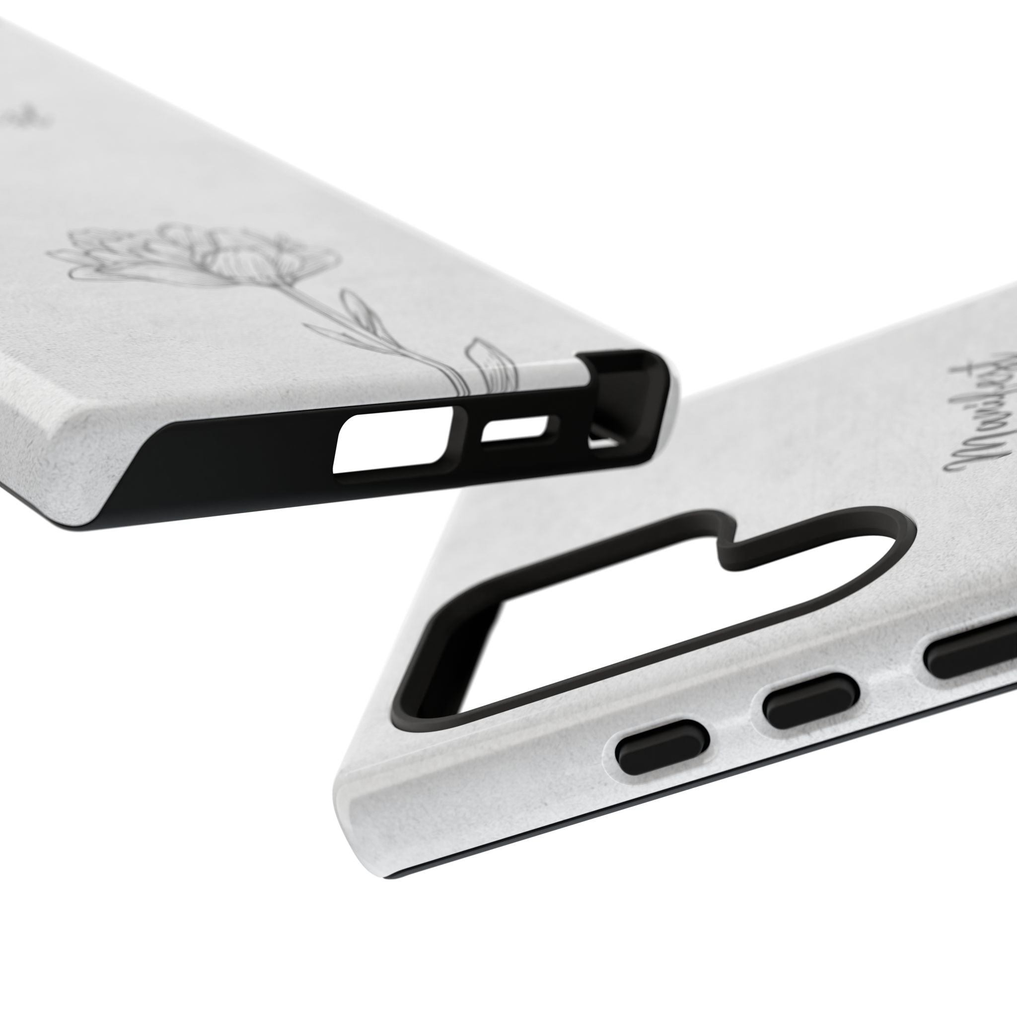 Manifest Flower Phone Case — Minimalist Protective iPhone Cover