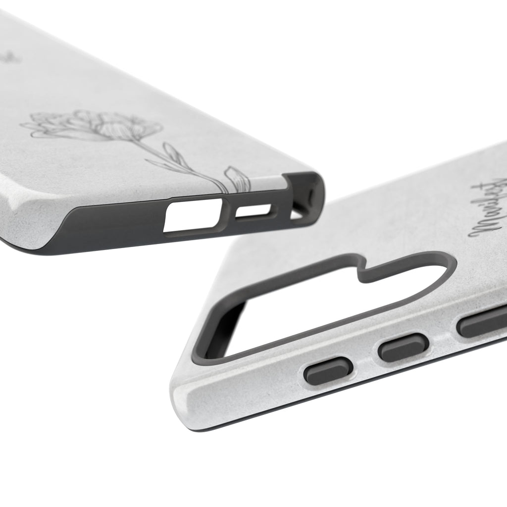 Manifest Flower Phone Case — Minimalist Protective iPhone Cover