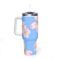 40oz Floral Butterfly Tumbler - Vacuum Insulated Thermal Travel Mug