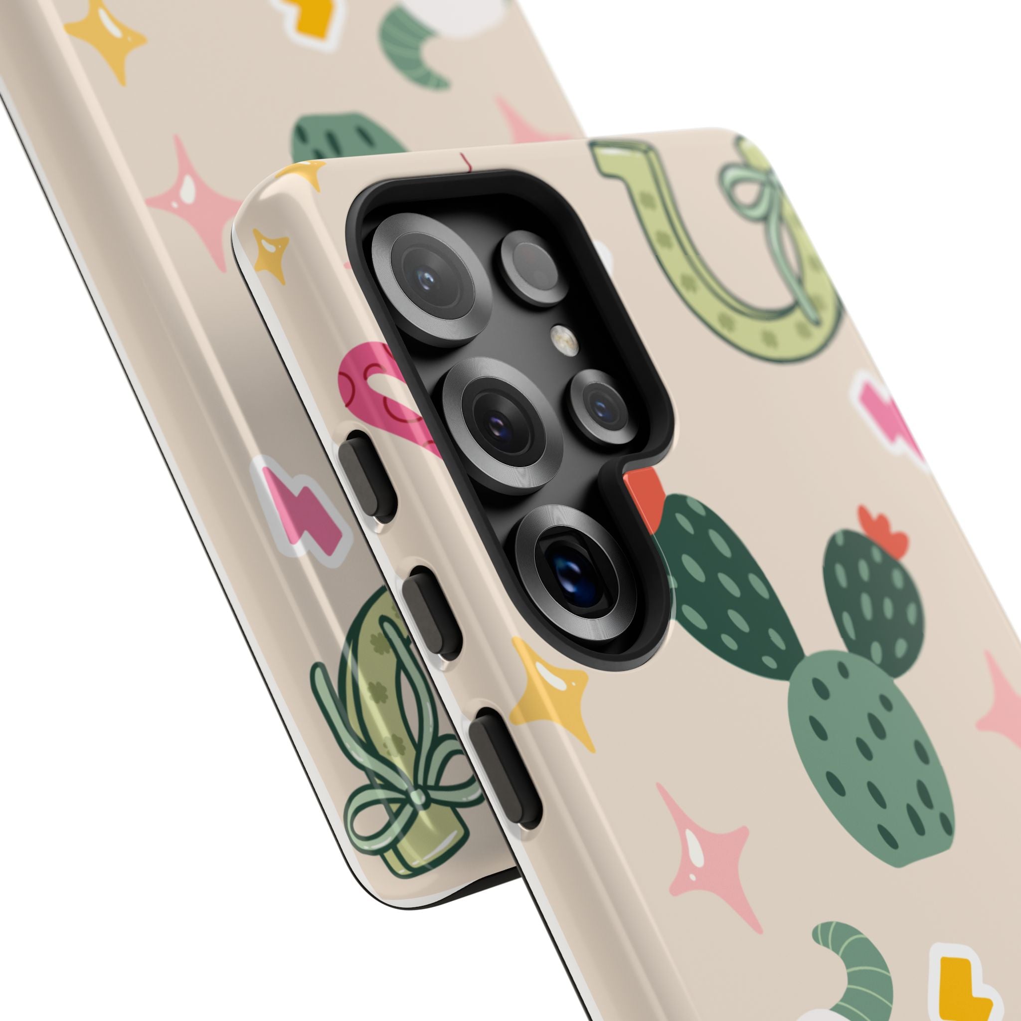 Cactus Cowgirl Phone Case — Cute Western Desert Pattern Tough Case
