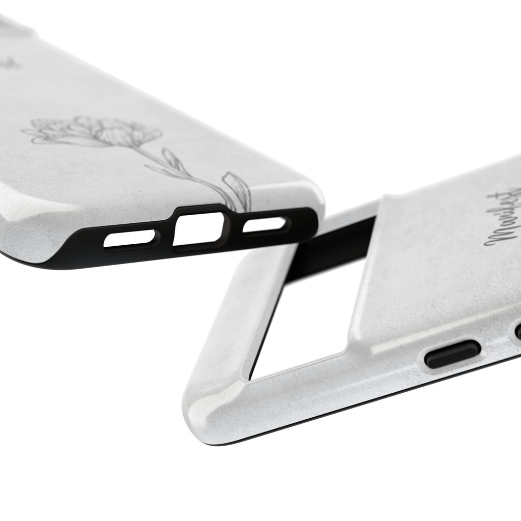 Manifest Flower Phone Case — Minimalist Protective iPhone Cover