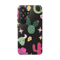 Southwest Desert Icons Tough Phone Case — Cactus, Cowboy & Skull Pattern