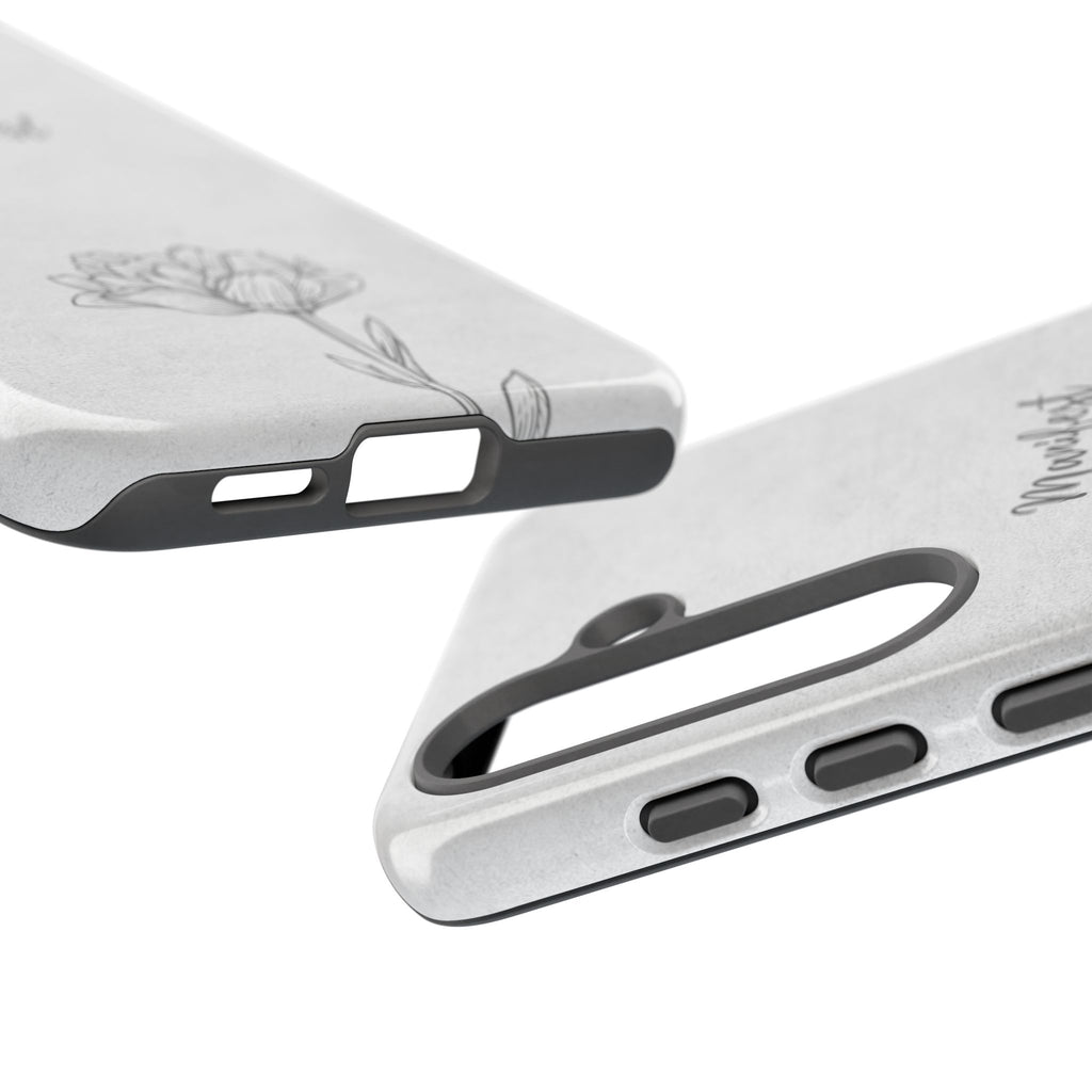 Manifest Flower Phone Case — Minimalist Protective iPhone Cover
