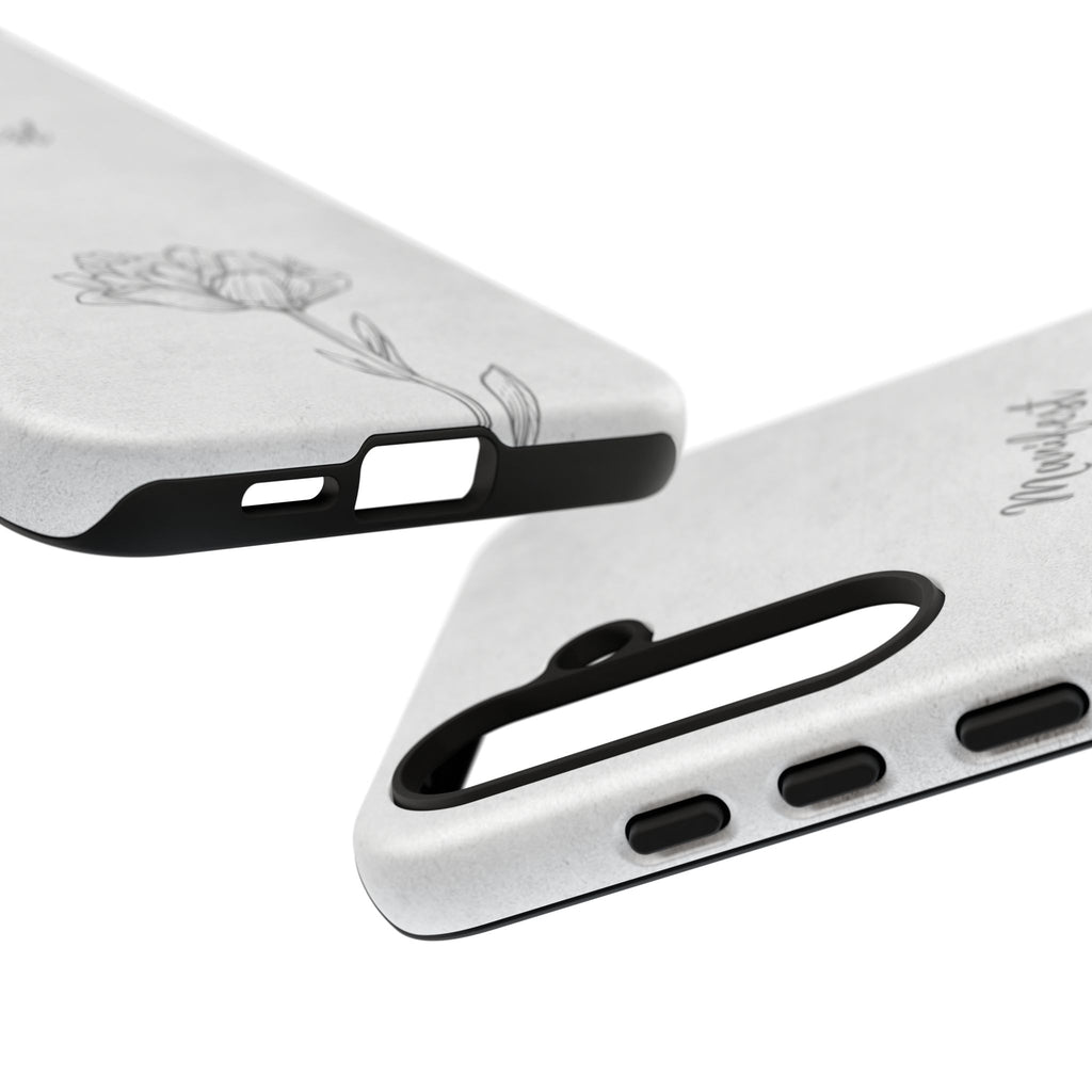 Manifest Flower Phone Case — Minimalist Protective iPhone Cover