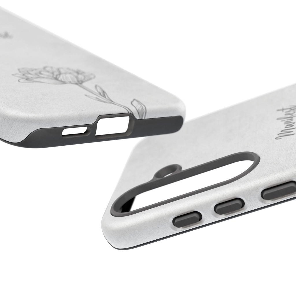 Manifest Flower Phone Case — Minimalist Protective iPhone Cover