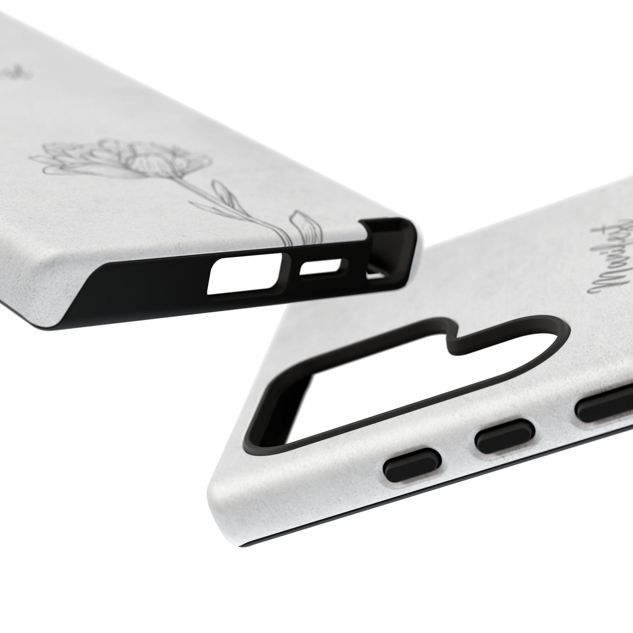 Manifest Flower Phone Case — Minimalist Protective iPhone Cover