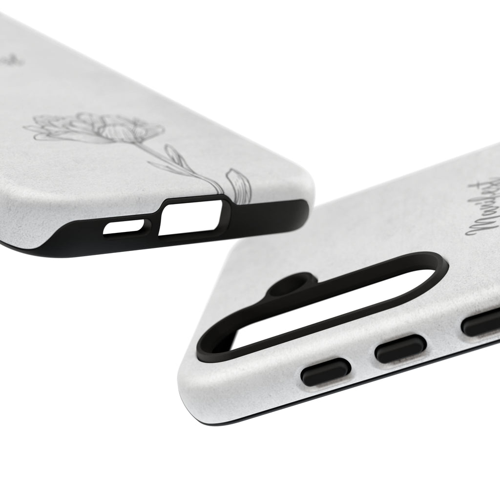 Manifest Flower Phone Case — Minimalist Protective iPhone Cover