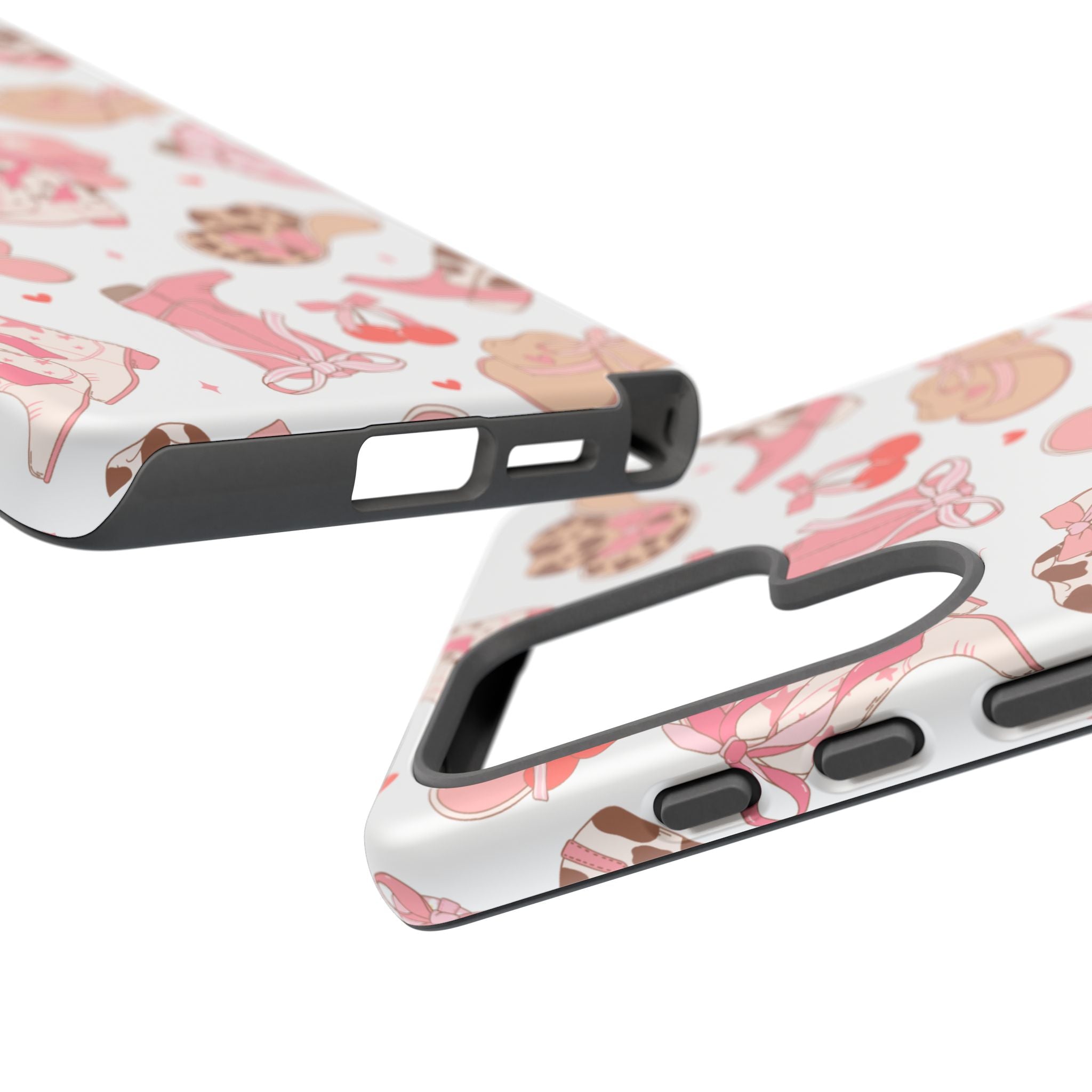 Cowgirl Boots Pink Phone Case — Cute Western Pattern Tough Phone Case