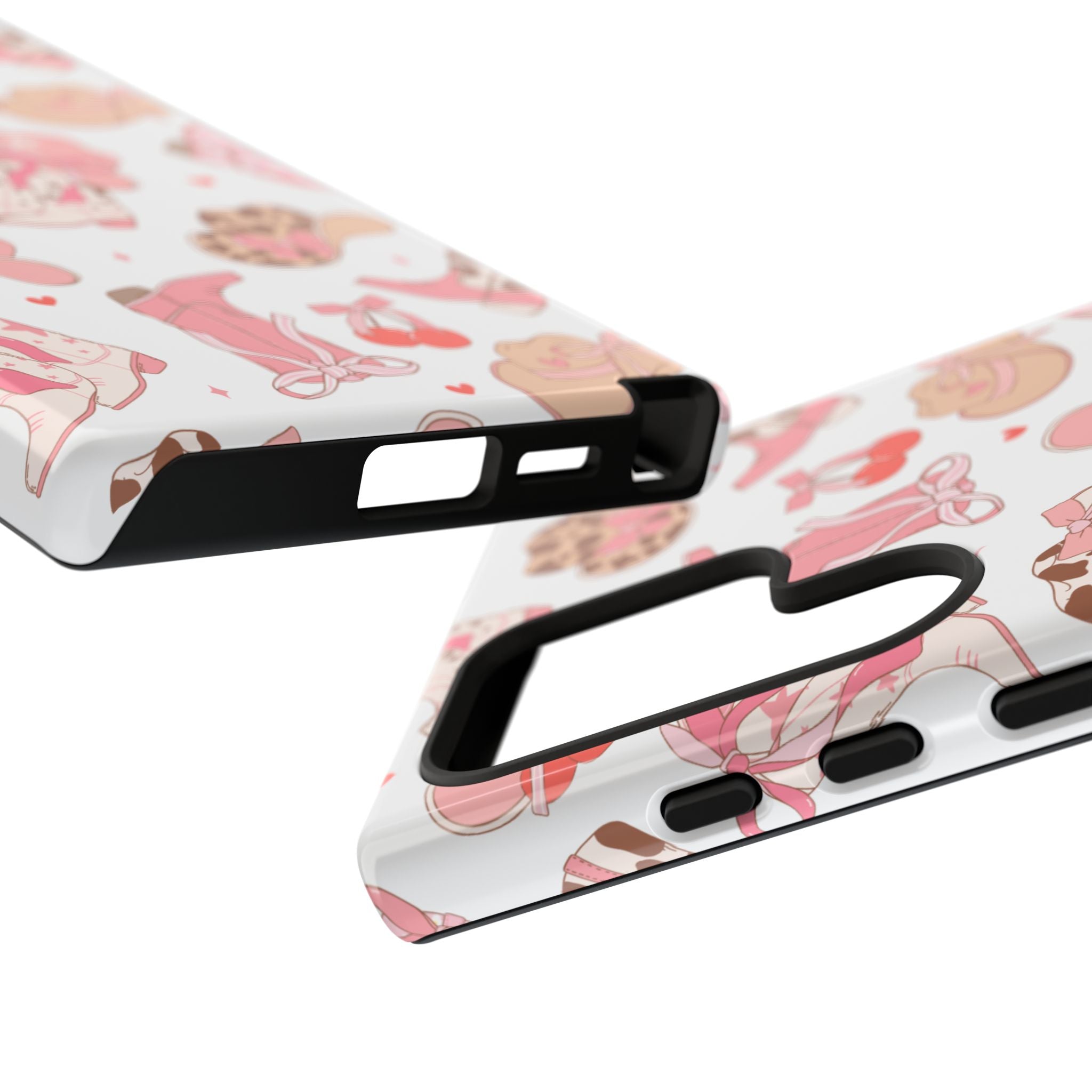 Cowgirl Boots Pink Phone Case — Cute Western Pattern Tough Phone Case