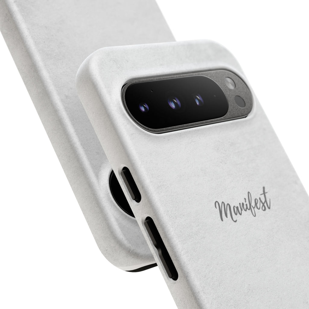 Manifest Flower Phone Case — Minimalist Protective iPhone Cover