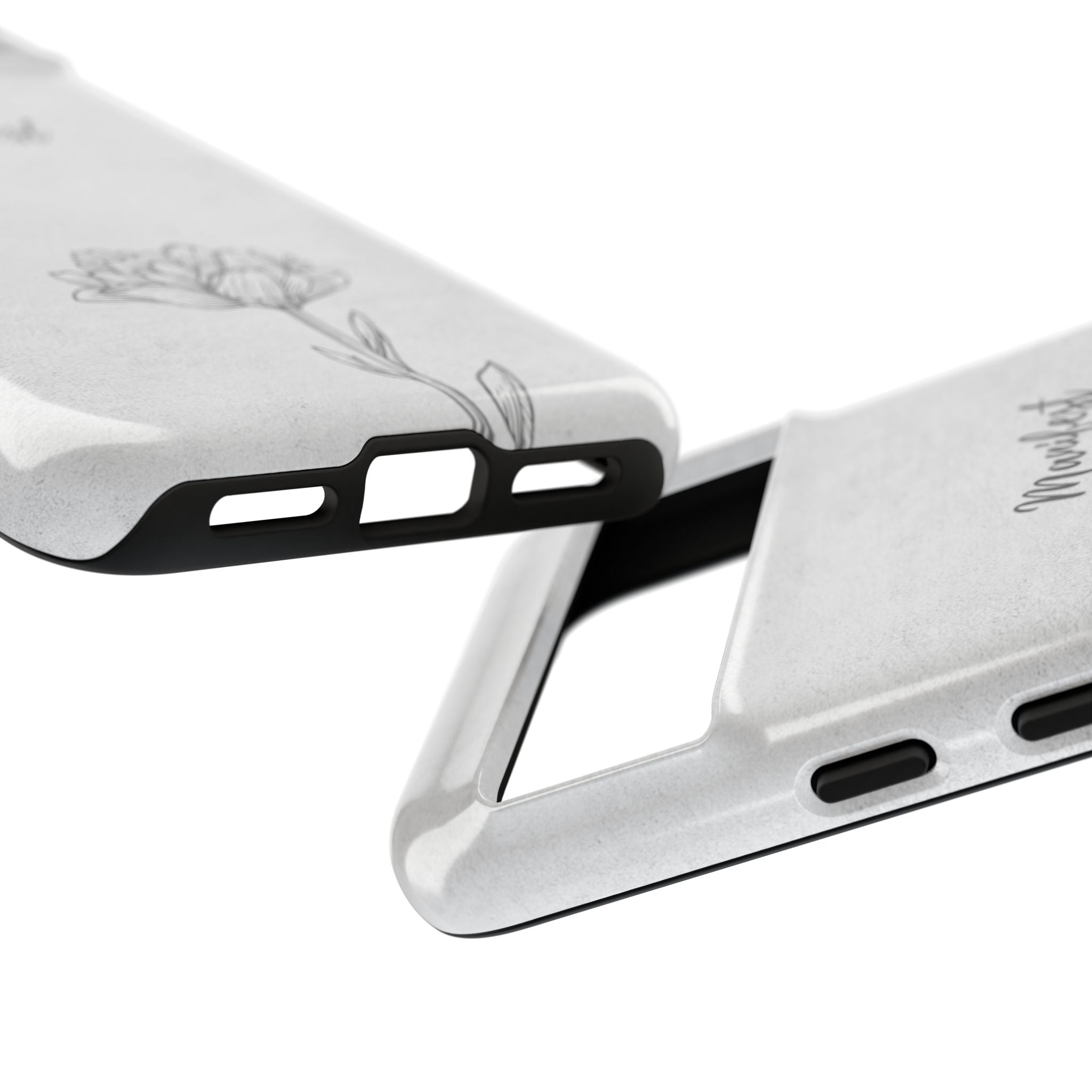 Manifest Flower Phone Case — Minimalist Protective iPhone Cover
