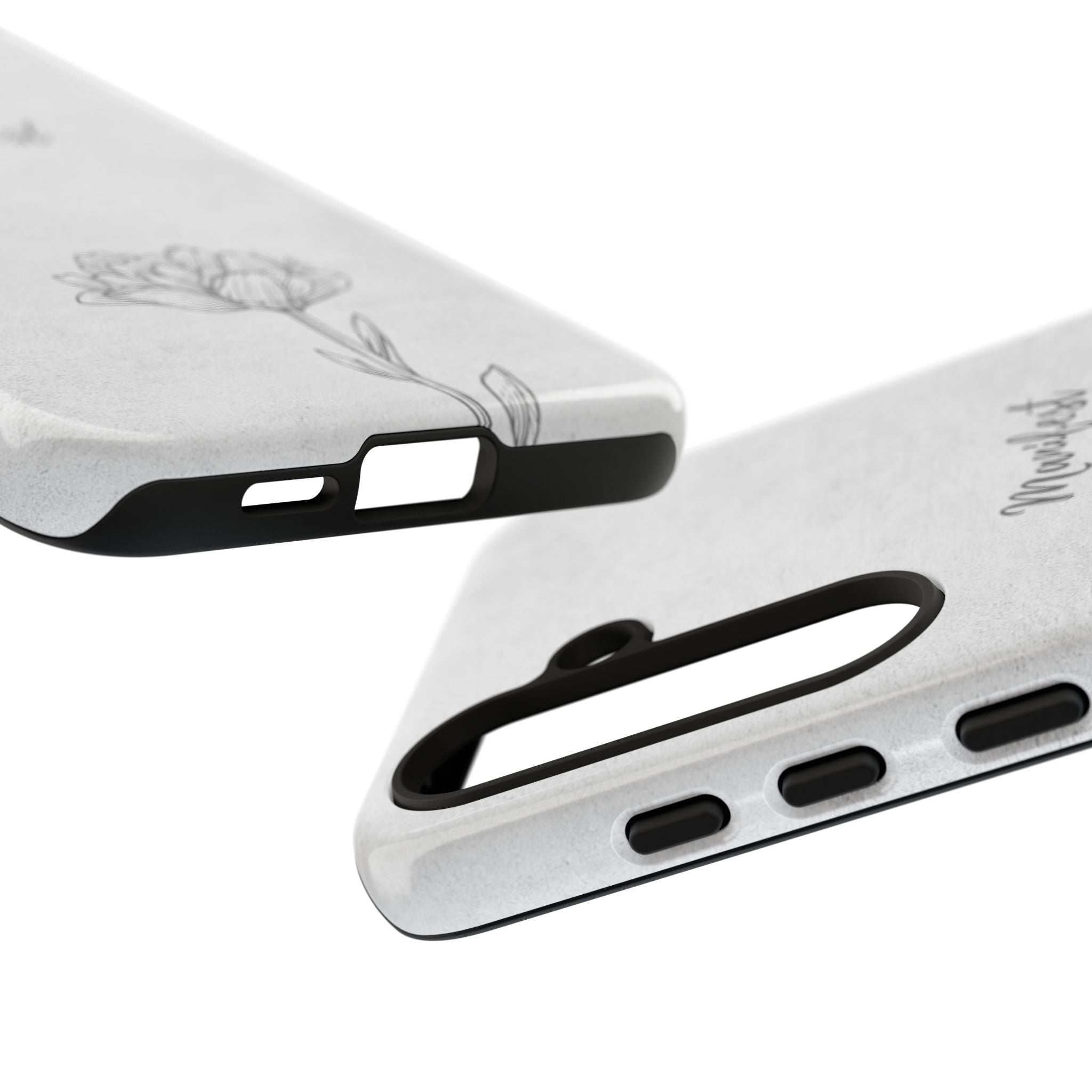 Manifest Flower Phone Case — Minimalist Protective iPhone Cover