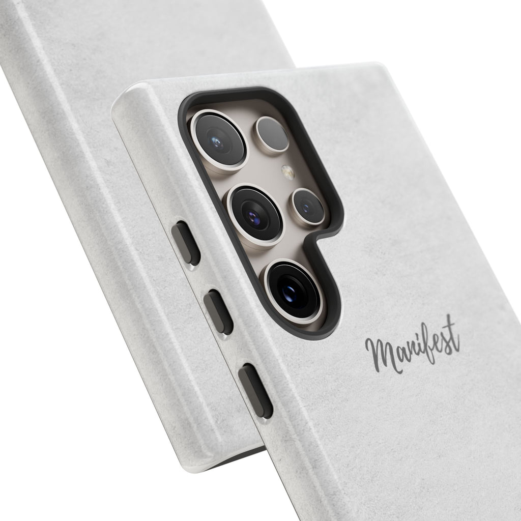 Manifest Flower Phone Case — Minimalist Protective iPhone Cover